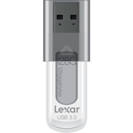 Lexar&reg; JumpDrive&reg; S55 USB 3.0 Flash Drive, 128GB, Gray
