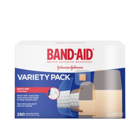 Band-Aid&reg; Brand Adhesive Bandages Variety Pack, Assorted, Box Of 280