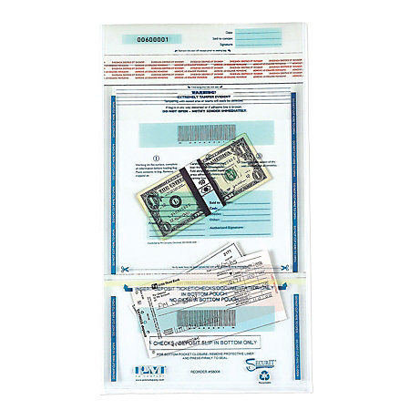 bags evident tamper deposit plastic pm clear pack