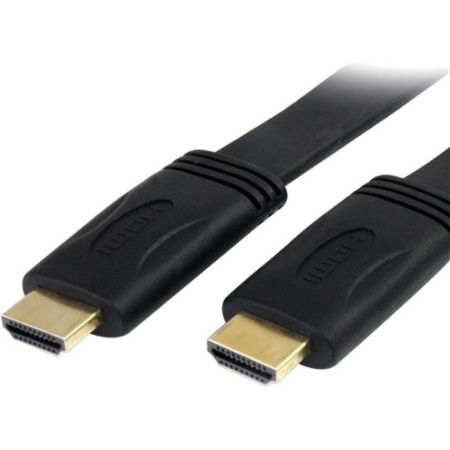 StarTech.com 10 ft Flat High Speed HDMI Cable with Ethernet - HDMI - M/M