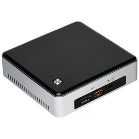 Intel NUC5I3RYK Desktop Computer - Intel Core i3 i3-5010U 2.10 GHz - Silver, Black