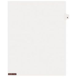 Kleer-Fax&reg; Individual Tab 100% Recycled Legal Exhibit Dividers, Side Tab, Letter Size, E