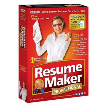 Individual Software ResumeMaker&reg; Professional Deluxe 18, Traditional Disc