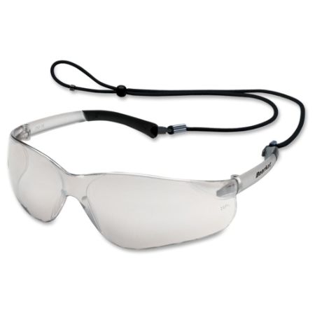 Crews BearKat Safety Glasses, Frost Frame, Clear Mirror Lens