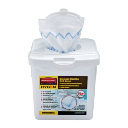 Rubbermaid&reg; Disposable Microfiber Cloth Charging Tub, White