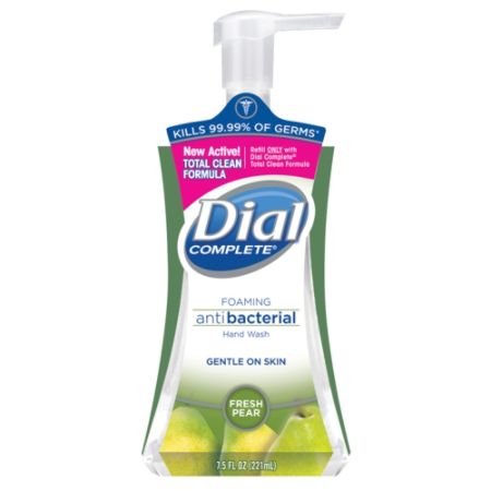 Dial Complete&reg; Foaming Antibacterial Hand Wash, Fresh Pear, 7.5 Oz.