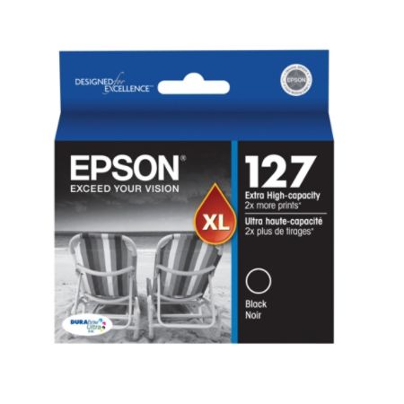 Epson&reg; 127, (T127120-S) DuraBrite&reg; Ultra Extra-High-Capacity Black Ink Cartridge