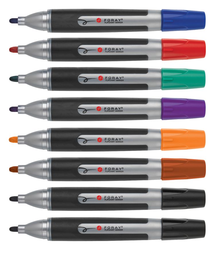FORAY Desk Style OverheadFlip Chart Markers