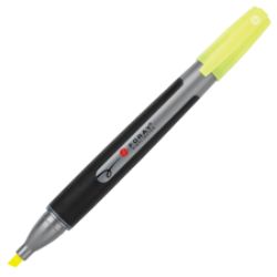 FORAY Pen Style Highlighters With Soft Grips Chisel Tip Yellow Pack Of