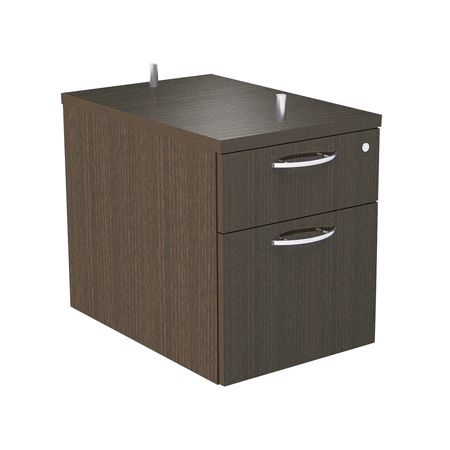 Alera SedinaAG 2-Drawer Hanging Pedestal, 19"H x 15 3/8"W x 22"D, Espresso