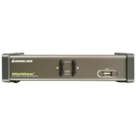 IOGEAR MiniView GCS1742 2-Port Dual View KVM Switch