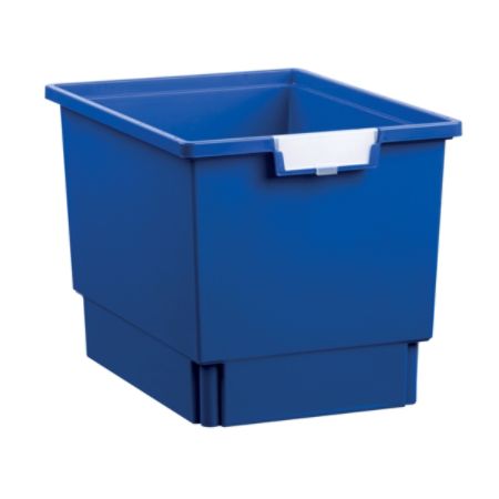 Storsystem Standard Width Quad-Depth Tote Tray, 42.4 Qt, 16 3/4" x 12 1/3" x 12", Primary Blue