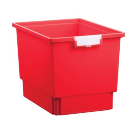 Storsystem Standard Width Quad-Depth Tote Tray, 42.4 Qt, 16 3/4" x 12 1/3" x 12", Primary Red