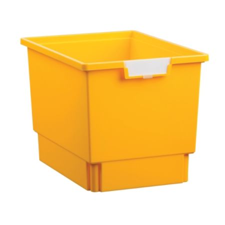 Storsystem Standard Width Quad-Depth Tote Tray, 42.4 Qt, 16 3/4" x 12 1/3" x 12", Primary Yellow
