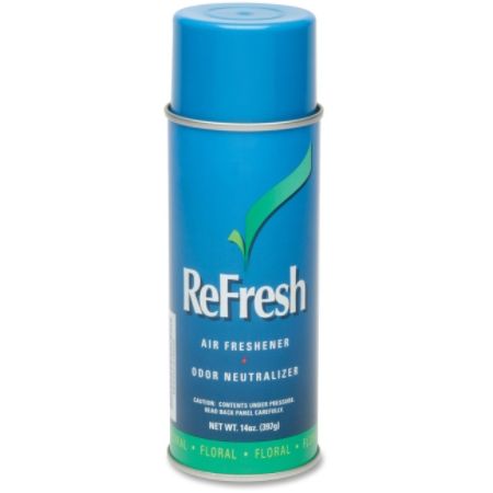 SKILCRAFT ReFresh Aerosol Air Freshener - Aerosol - 14 oz - Floral - 12 / Carton