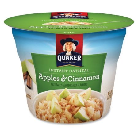 quaker cups oatmeal express cinnamon apples oz pack