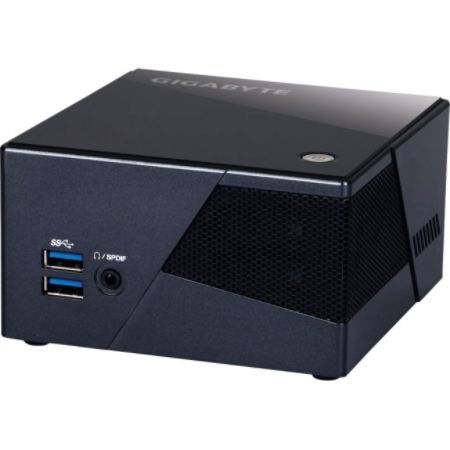 Gigabyte BRIX Pro GB-BXI7-4770R Desktop Computer - Intel Core i7 i7-4770R 3.20 GHz - Mini PC - Black