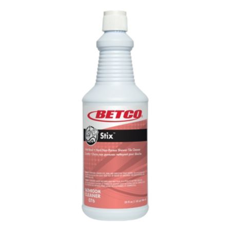 Betco&reg; Stix&trade; Bathroom Cleaner, Cherry-Almond Scent, 1-Quart, Pack Of 12