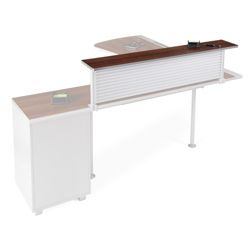 WorkPro&reg; ModOffice&trade; Shelf Kit For Reception, 3/4"H x 54"W x 8 7/8"D, Walnut