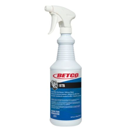 Betco&reg; BTB Mildew Stain Remover, 1-Quart, Pack Of 12