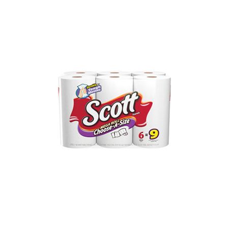 Scott&reg; Mega Roll Choose-A-Size Paper Towels, Pack Of 6