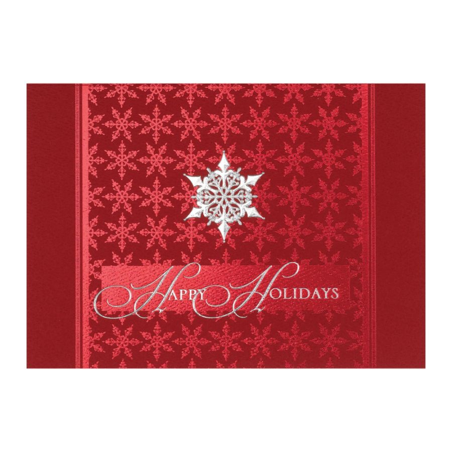 50% Recycled Personalized Holiday Cards, 7 7/8" x 5 5/8", In Focus, Box Of 25