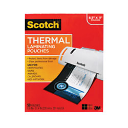 laminating pouches thermal scotch letter mil pack office film laminator 3m sheets walmart laminate officemax pk depot count