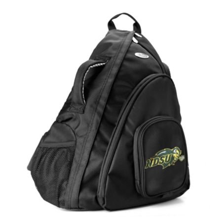 Denco Sports Luggage Travel Sling With 13.5" Laptop Pocket, North Dakota State Bison, 19"H x 12"W x 13"D, Black