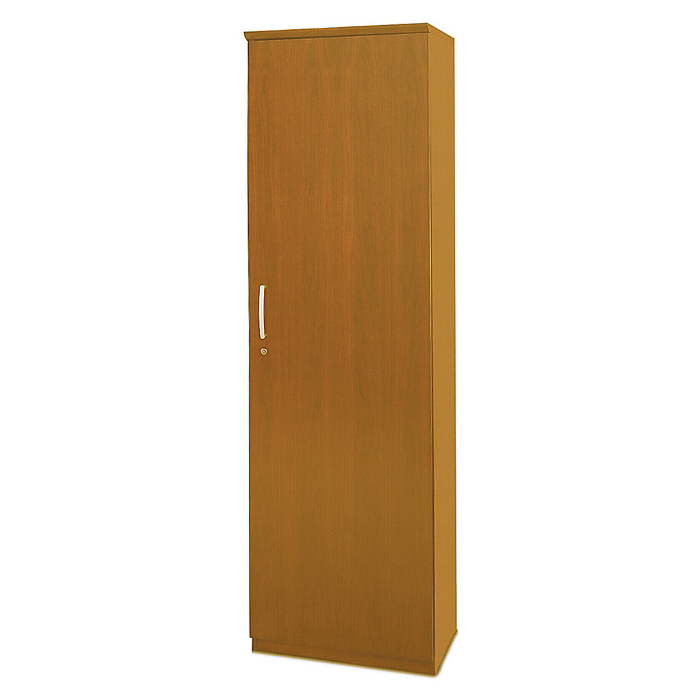 Mayline Group Napoli Wardrobe Cabinet With Hinges On Right 80 H x 23 58 W x 19 D Golden Cherry