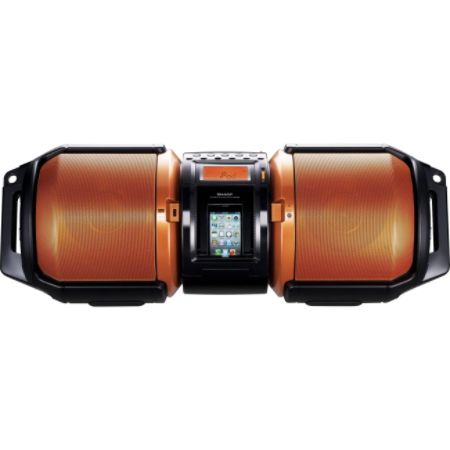 Sharp High-Power Portable Audio System with Dual Subwoofers