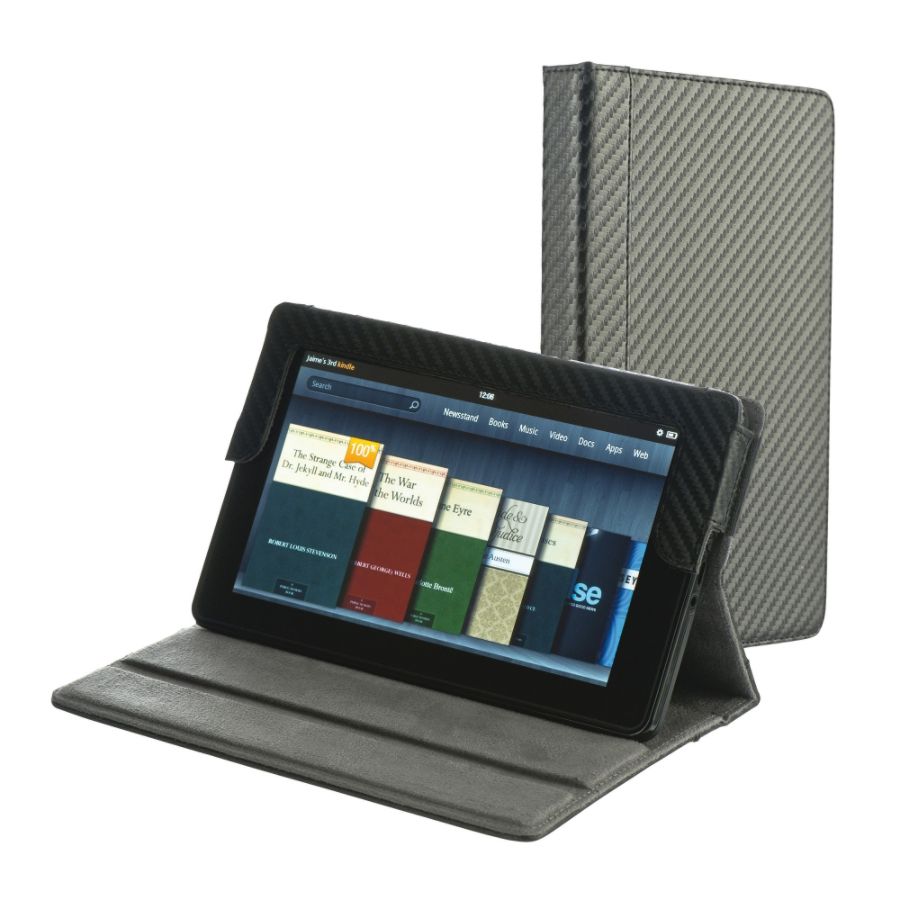 M-Edge&trade; Hampton Jacket For Kindle Fire, Carbon Fiber Black