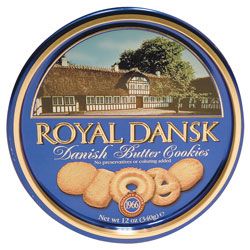 Royal Dansk Danish Butter Cookies, 12 Oz. Tin