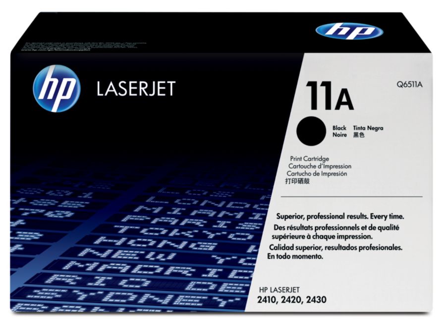 HP 11A, Black Toner Cartridge (Q6511A)