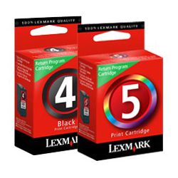 Lexmark&trade; 4/5 (18C2255) Black/Color Ink Cartridges, Pack Of 2