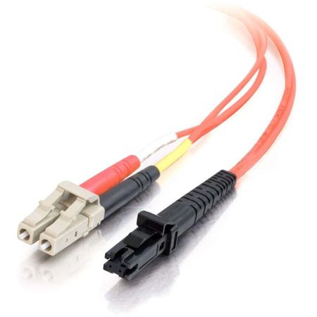10m LC-MTRJ 62.5/125 OM1 Duplex Multimode PVC Fiber Optic Cable - Orange