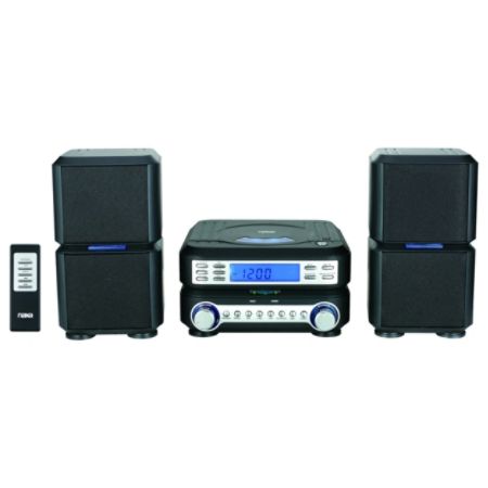 Naxa NS-438 Micro Hi-Fi System - 4 W RMS - Black