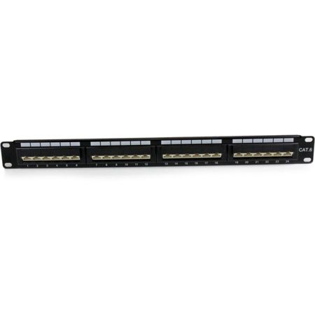 StarTech.com 24 Port 1U Rackmount Cat 6 110 Patch Panel - 45 Degree