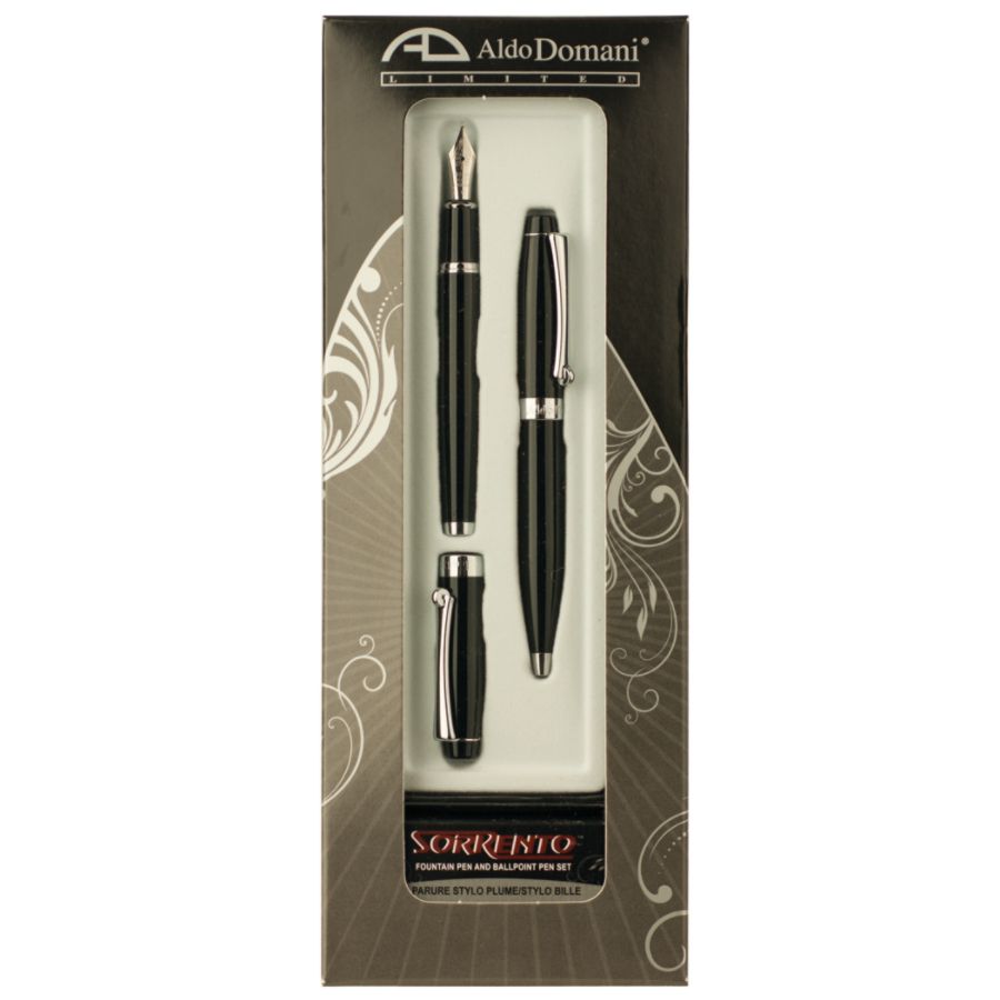Aldo Domani Sorrento Mini Ballpoint Pen And Fountain Pen Set Medium ...