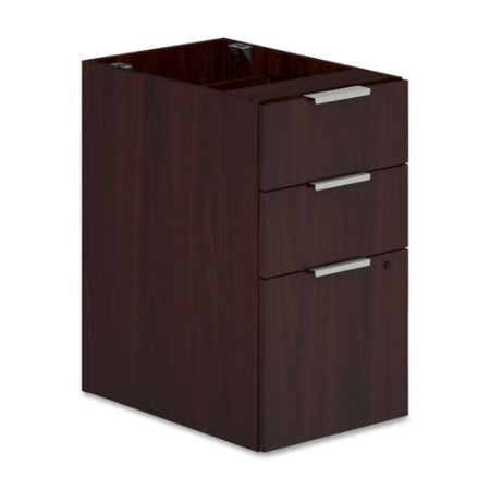 HON&reg; Voi&reg; Laminate Work Surface Support Pedestal, 28 1/2"H x 16"W x 20"D, Mahogany