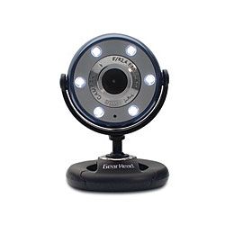 Gear Head Quick 1.3-Megapixel Night Vision WebCam, Blue