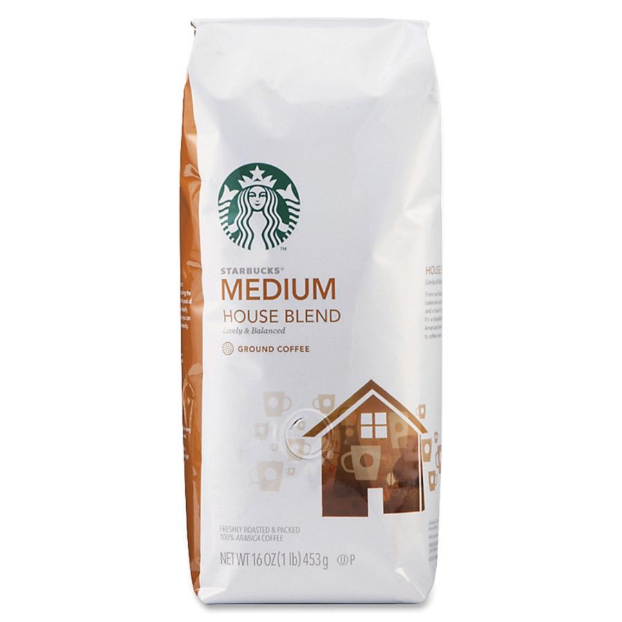 Starbucks&reg; Preground Drip Brew Coffee, House Blend, 16 Oz. Bag