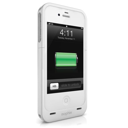 mophie Juice Pack Air Charging Case For iPhone&reg; 4/4S, White