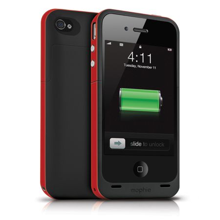 mophie Juice Pack Plus Charging Case For iPhone&reg; 4/4S, Red