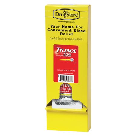 Lil' Drugstore&reg; Single-dose Tylenol Extra Strength Capsules, Refill Box Of 30