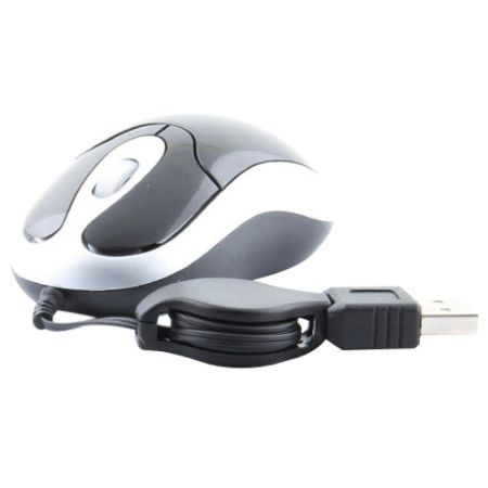 Sabrent Mini USB Optical Mouse, Black, MS-U3266