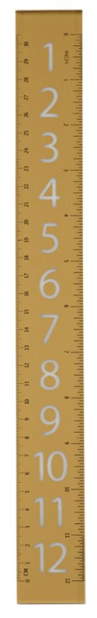 Divoga Acrylic Large Font Ruler 12