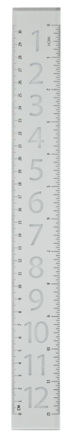 Divoga Acrylic Large Font Ruler 12