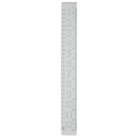 Divoga&reg; Acrylic Large Font Ruler, 12", Merry Bright Silver