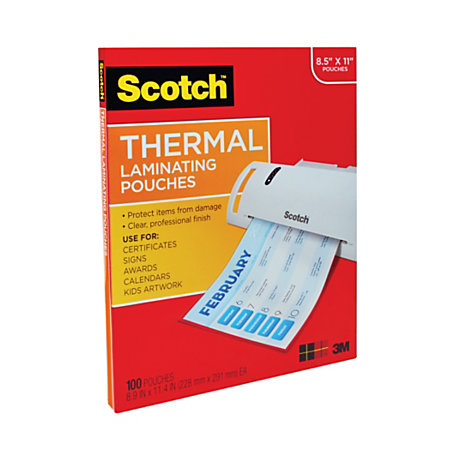 laminating pouches thermal scotch pack depot office officedepot