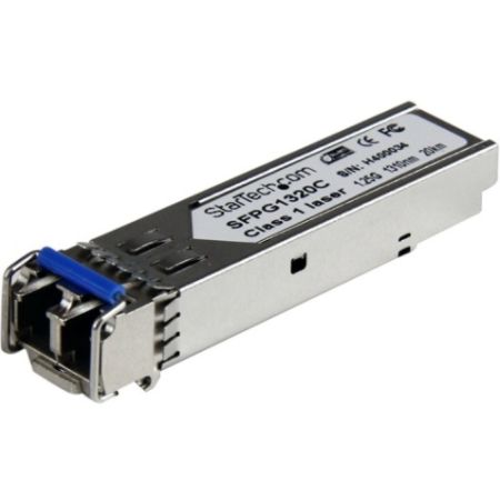 StarTech.com Cisco Compatible Gigabit Fiber SFP Transceiver Module SM LC w/ DDM - 20 km (Mini-GBIC)